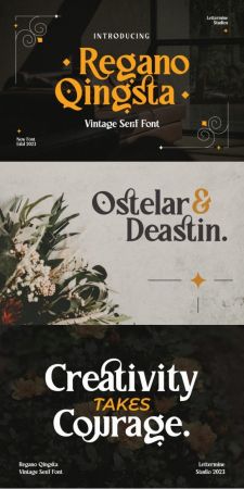 CM - Regano Qingsta - Vintage Serif Font 38162101