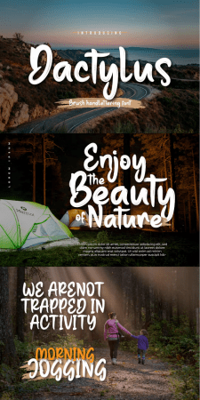 EE - Dactylus - Brush Handwritten Font R5C2WUU