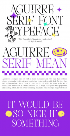 EE - Aguirre – Serif Typeface SE5CGSC