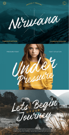 EE - Nirwana Freestyle Brush Script Font UK6DYZQ