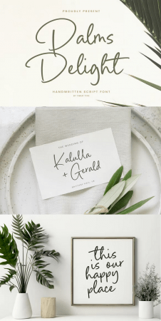 EE - Palms Delight - Handwritten Script Font TT YPPX3PN
