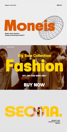 EE - Moneis Modern Sans Typeface VM52878