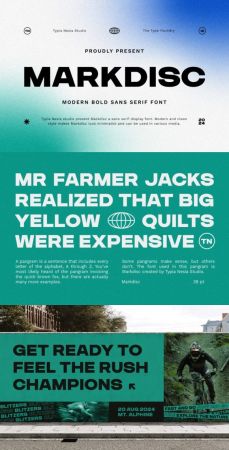 EE - Markdisc – Modern Bold Sans Serif Font 3BL6SP9