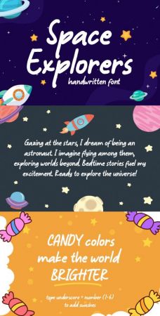 CF - Space Explorers Font 93303995