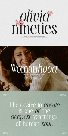 EE - Olivia Nineties – Regular Italic Font SHKP2MJ