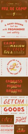 Feu de Camp - Handmade Display Font Duo
