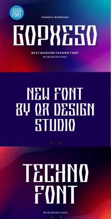 EE - Gopxeso - Digital &amp; Tech Font WHXA5LA
