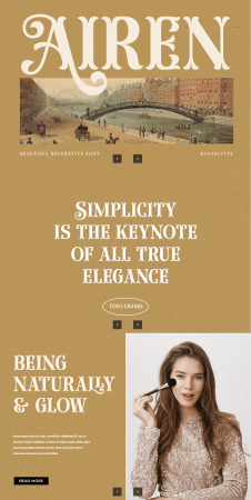 EE - Airen Decorative Display font L92JKQS