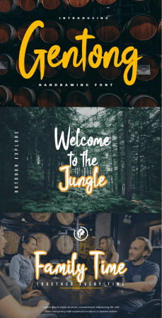 EE - Gentong - Brush Handwritten Font AYWBK8P
