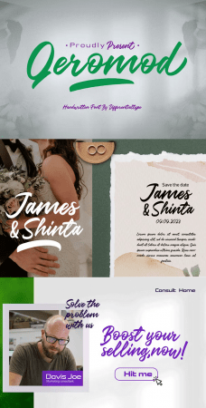 EE - Qeromod - Handwritten Brush Font Q7YWRZR