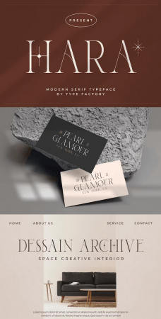 EE - Hara – Modern Serif Font Y5737W2