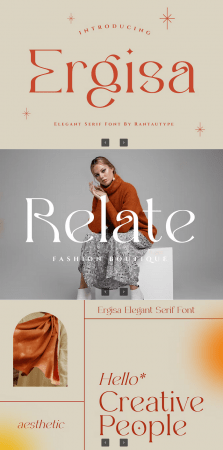 EE - Ergisa Elegant Serif Font 77CZD8C