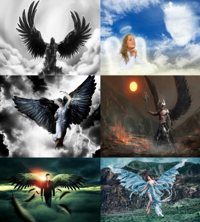 Angel wing wings mythical hero woman desktop wallpaper