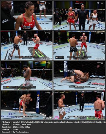 UFC Fight Night Cannonier Vs Borralho Preliminary Card 1080p HDTV h264-BlackDevil