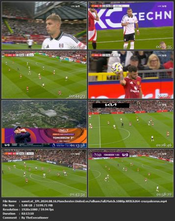 EPL 2024 08 16 Manchester United vs Fulham Full Match 1080p WEB h264-crazyalexrus