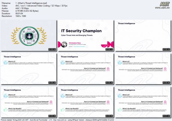 IT Security Champion: Cyber Threat Intel and Emerging Threats