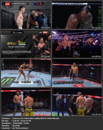 UFC 305 Prelims 1080p WEB-DL H264 FBBPreliminary card