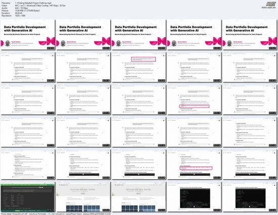Data Portfolio Development with Generative AI
