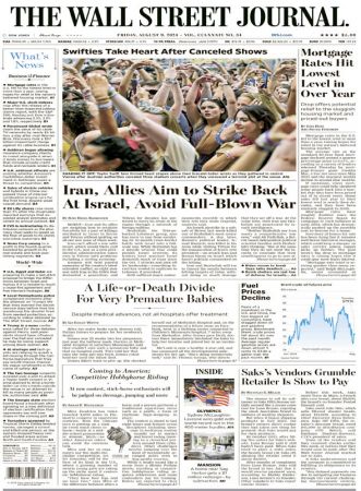 The Wall Street Journal - August 9 2024