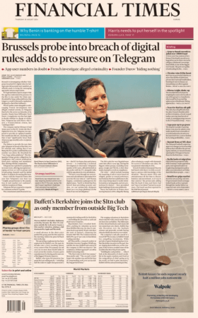 Financial Times Europe - 29 August 2024