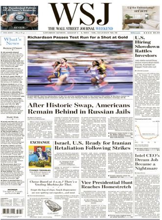 The Wall Street Journal - August 3, 2024