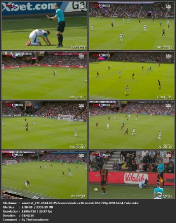 EPL 2024 08 25 Bournemouh vs Newcasle Utd 720p WEB h264-Fubo