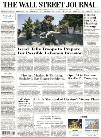 The Wall Street Journal - September 26 2024