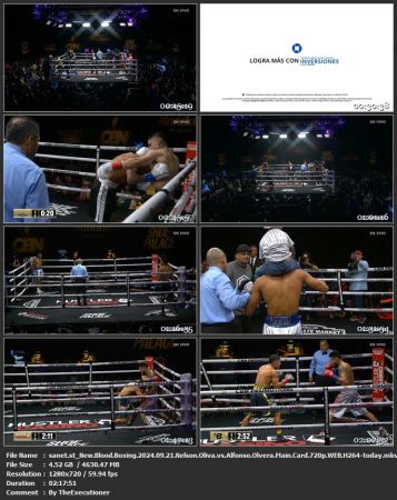 New Blood Boxing 2024 09 21 Nelson Oliva vs Alfonso Olvera Main Card 720p WEB H264-today