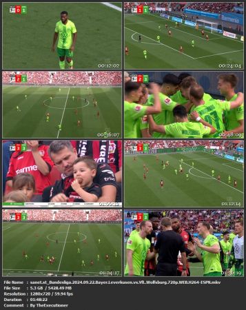 Bundesliga 2024 09 22 Bayer Leverkusen vs VfL Wolfsburg 720p WEB H264-ESPN