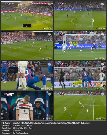 EPL 2024 09 21 Crytal Palace vs Manchester United 720p WEB H264-Fubo