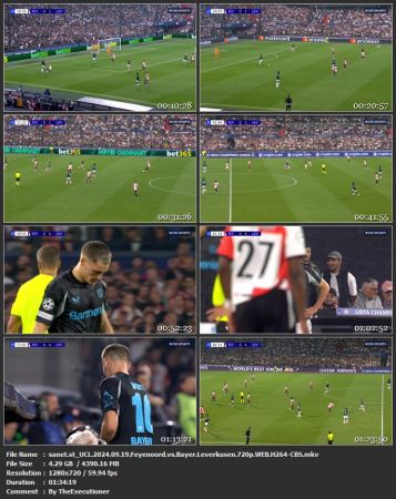 UCL 2024 09 19 Feyenoord vs Bayer Leverkusen 720p WEB H264-CBS
