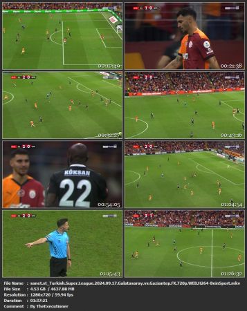 Turkish Super League 2024 09 17 Galatasaray vs Gaziantep FK 720p WEB H264-BeinSport