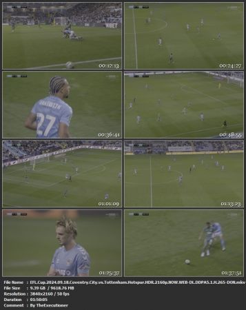 Carabao Cup 2024 09 18 Coventry City vs Tottenham Hotspur 2160p WEB H265-DON