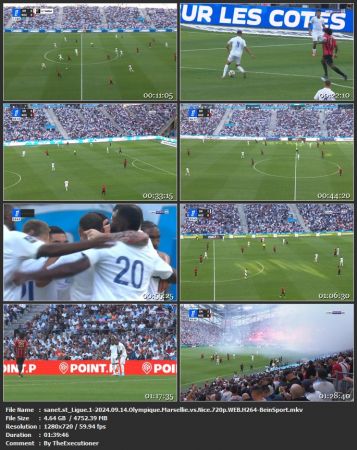 Ligue 1-2024 09 14 Olympique Marsellie vs Nice 720p WEB H264-BeinSport