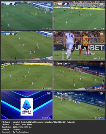 Serie A 2024 08 31 Lecce vs Cagliari 720p WEB H264-Fubo