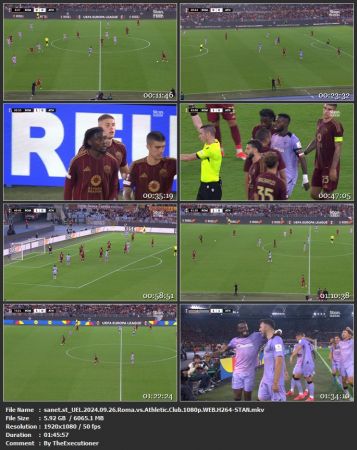 UEL 2024 09 26 Roma vs Athletic Club 1080p WEB H264-STAN