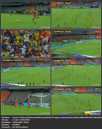 FIFA U20 Women World Cup Japan vs Spain Quarter finals 1080p WEB H264-BlackDevil