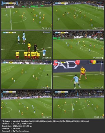 Carabao Cup 2024 09 24 Manchester CIty vs Watford 720p WEB H264-CBS