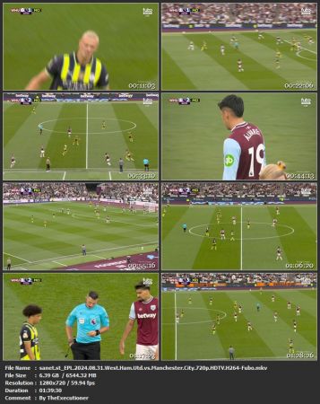 EPL 2024 08 31 West Ham Utd vs Manchester City 720p HDTV H264-Fubo