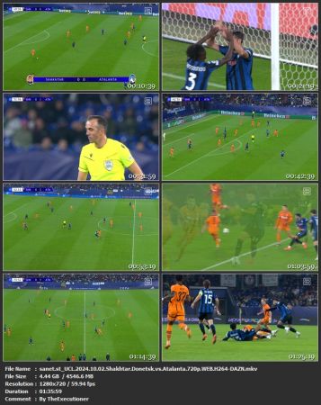 UCL 2024 10 02 Shakhtar Donetsk vs Atalanta 720p WEB H264-DAZN