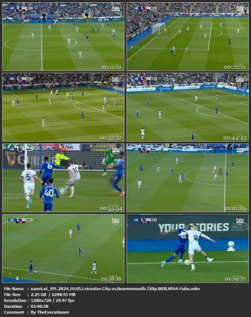 EPL 2024 10 05 Leicester City vs Bournemouth 720p WEB HF64-Fubo