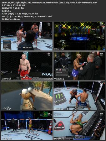 UFC Fight Night 245 Hernandez vs Pereira Main Card 720p HDTV H264-testmania