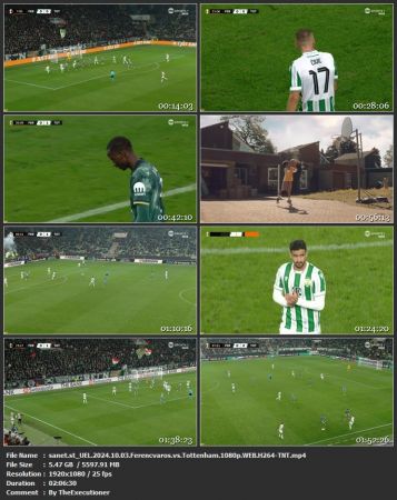 UEL 2024 10 03 Ferencvaros vs Tottenham 1080p WEB H264-TNT