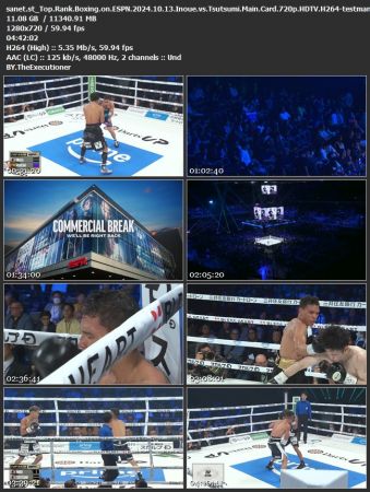 Top Rank Boxing on ESPN 2024 10 13 Inoue vs Tsutsumi Main Card 720p HDTV H264-testmania