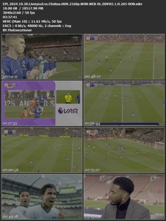EPL 2024 10 20 Liverpool vs Chelsea HDR 2160p NOW WEB H265-DON