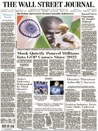 The Wall Street Journal - October 3 2024