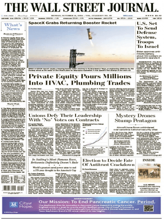 The Wall Street Journal - October 14, 2024