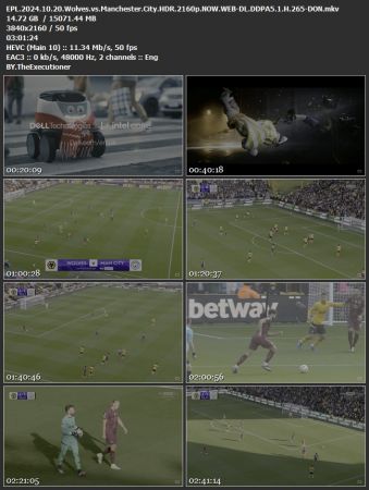 EPL 2024 10 20 Wolves vs Manchester City HDR 2160p NOW WEB H265-DON