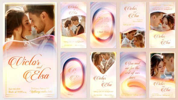Videohive - Wedding Invitation Instagram Reels Stories - 55271192