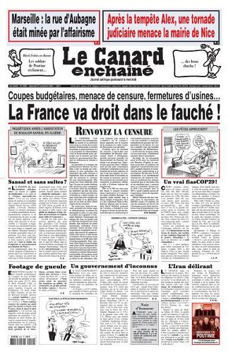 Le Canard enchaine - 27 Novembre 2024